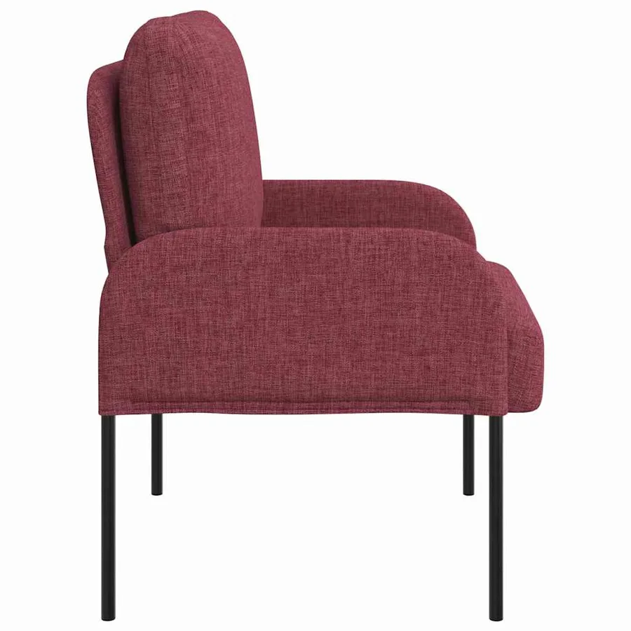 Canapés avec coussin 55cm Bordeaux Contreplaqué - 5
