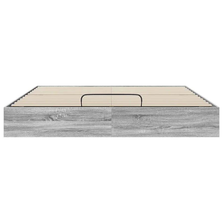 Cadre de lit ottoman Gris Sonoma 203 x 160 x 25 cm - 5