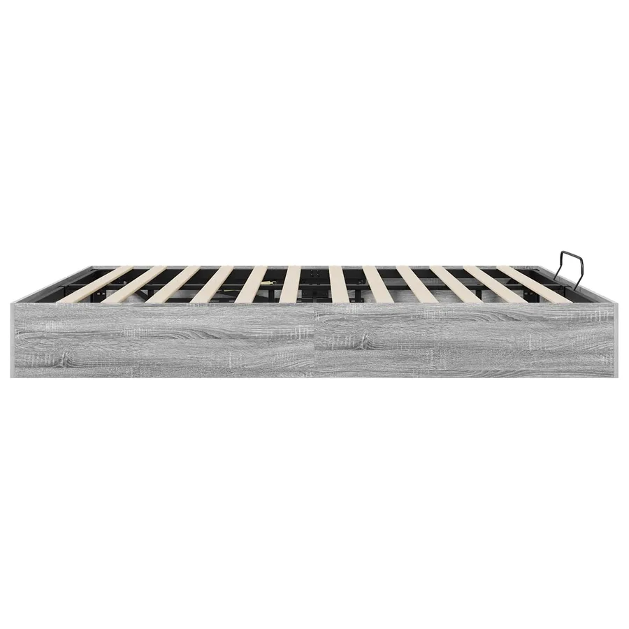 Cadre de lit ottoman Gris Sonoma 203 x 160 x 25 cm - 6