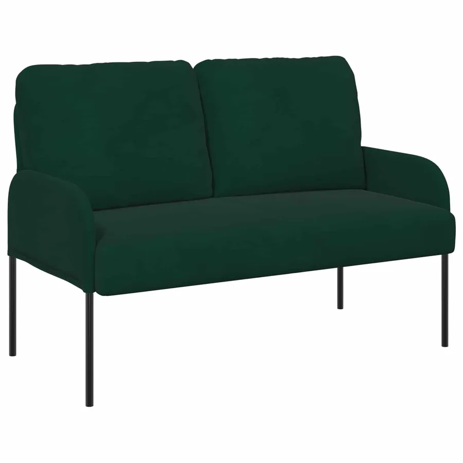 Ensembles de canapés 3 pcs Vert foncé 115 x 56 x 80 cm - 5