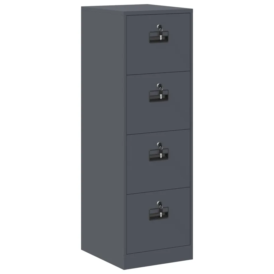 Cabinet de Dossier avec tiroir Anthracite 44 x 50 x 139 cm - 2