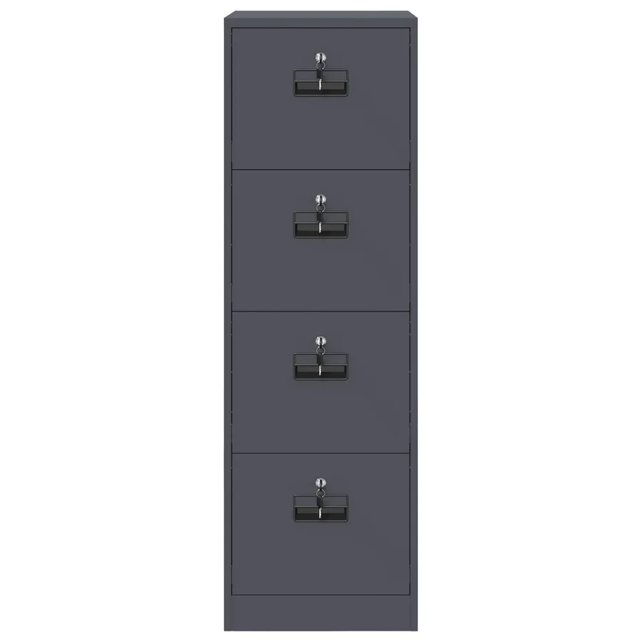 Cabinet de Dossier avec tiroir Anthracite 44 x 50 x 139 cm - 7