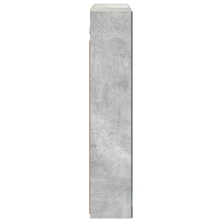 Armoire Miroir de Salle de Bain Gris béton 70 x 14,5 x 70 cm - 7