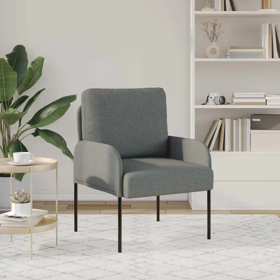 Canapés avec coussin 55cm Gris foncé Contreplaqué - 3