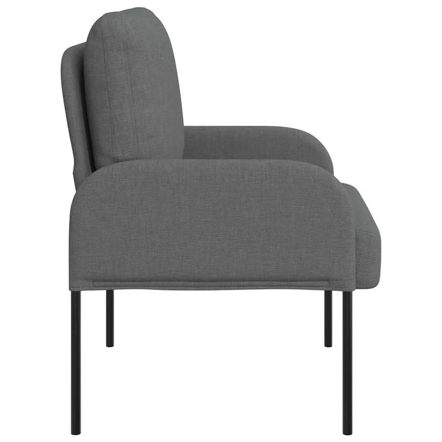 Canapés avec coussin 55cm Gris foncé Contreplaqué - 5
