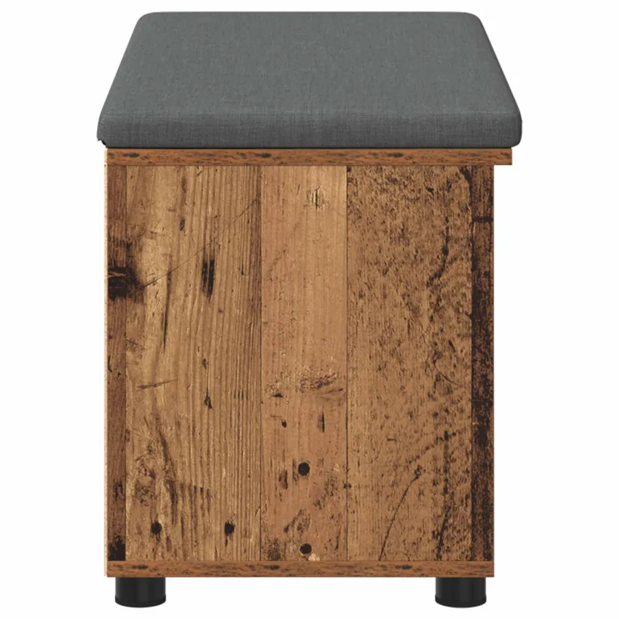 Banc d'entrée avec coussin Bois ancien 80 x 38 x 46 cm - 7