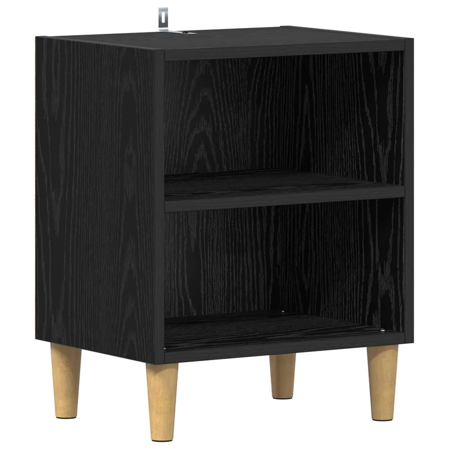 Armoire de lit 2 pcs Chêne noir 40 x 30 x 50 cm - 5