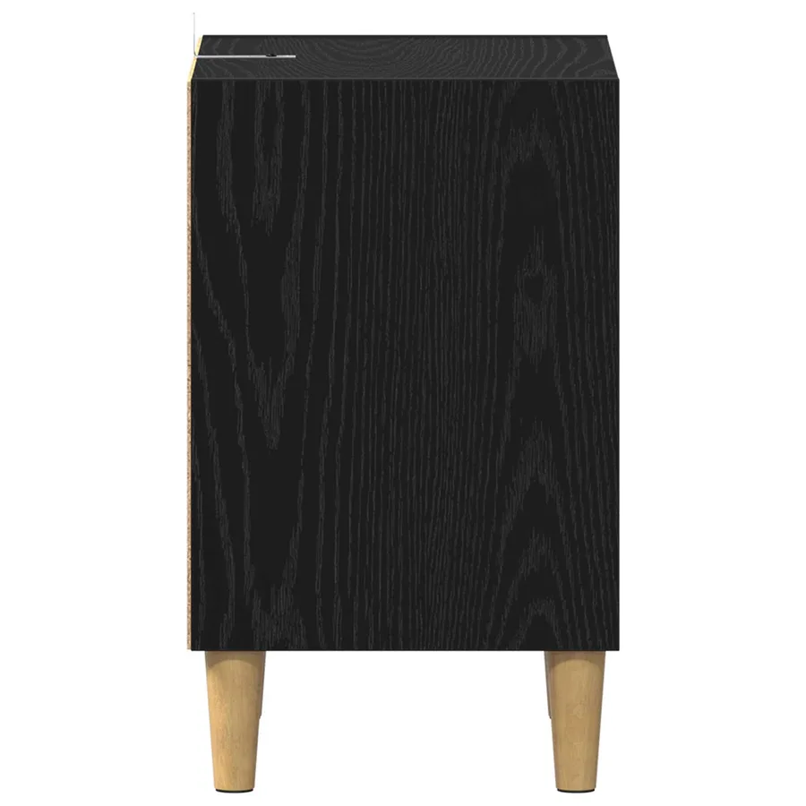 Armoire de lit 2 pcs Chêne noir 40 x 30 x 50 cm - 7