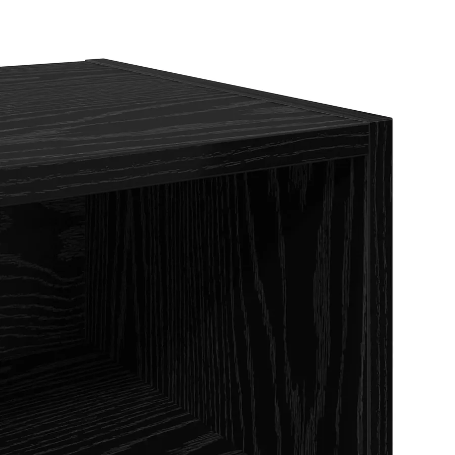 Armoire de lit 2 pcs Chêne noir 40 x 30 x 50 cm - 9