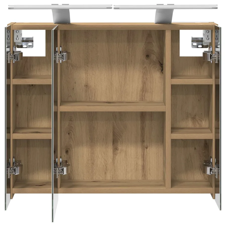 Armoire Miroir de Salle de Bain Chêne artisan 60 x 14,5 x 50 cm - 7