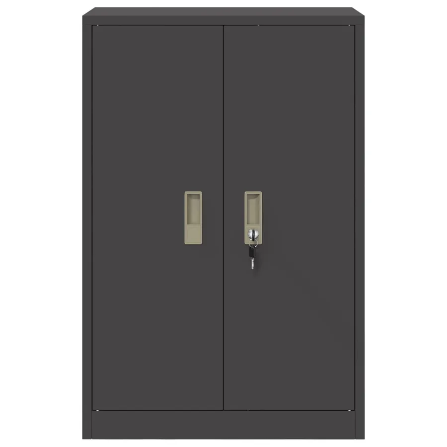 Armoire de rangement Noir 60 x 40 x 90 cm Acier - 6