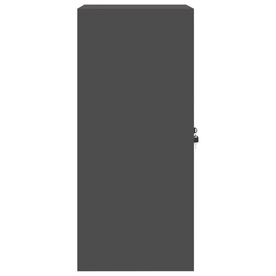 Armoire de rangement Noir 60 x 40 x 90 cm Acier - 7