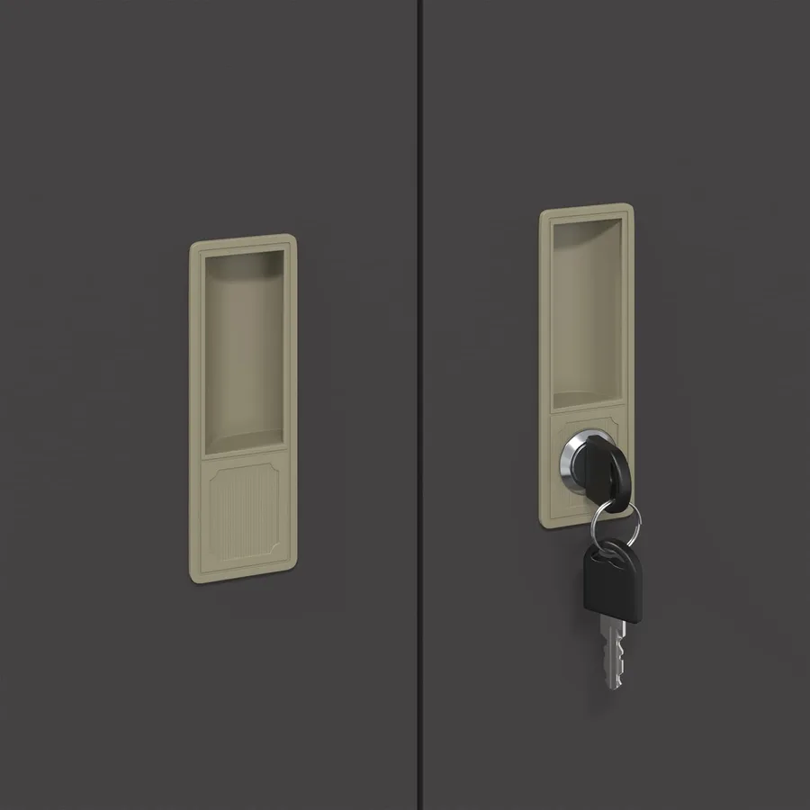Armoire de rangement Noir 60 x 40 x 90 cm Acier - 9