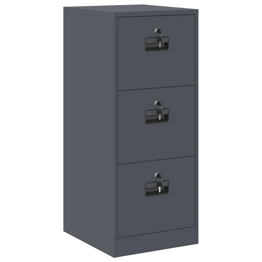 Cabinet de Dossier avec tiroir Anthracite 44 x 50 x 106.5 cm - 2