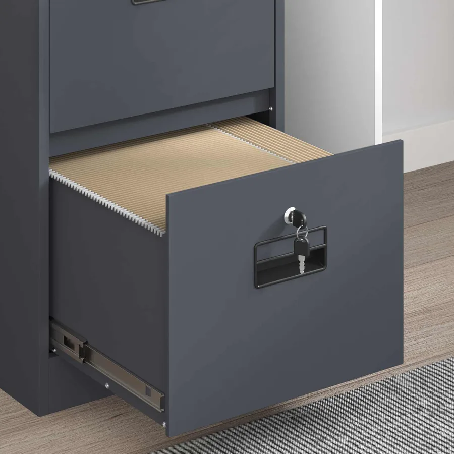 Cabinet de Dossier avec tiroir Anthracite 44 x 50 x 106.5 cm - 5