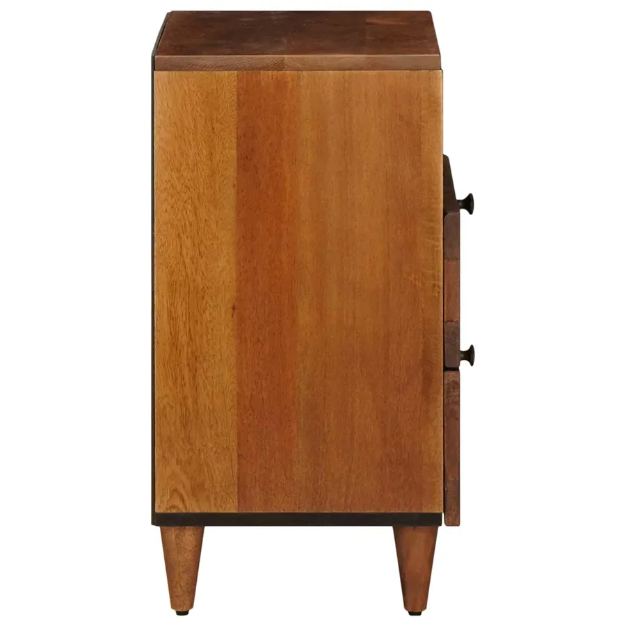 Cabinet de chevet Marron 50 x 33 x 62 cm Bois de mangue massif - 5