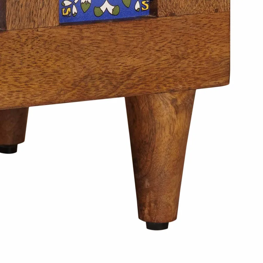 Cabinet de chevet Marron 50 x 33 x 62 cm Bois de mangue massif - 9