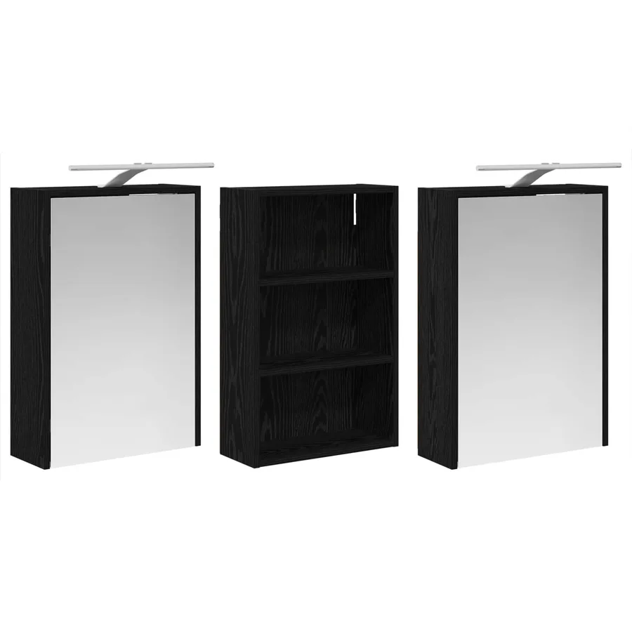 Ensemble de Meubles de Salle de Bain 3 pcs 126 x 16 x 62.5 cm - 5