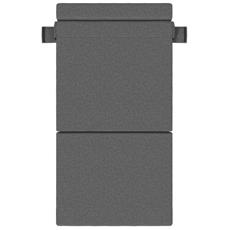 Canapé-lit pliable Gris clair 70 x 80 x 60 cm Tissu - 3