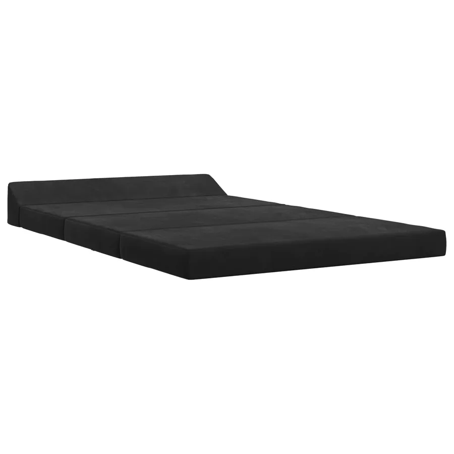 Canapé-lit pliable Noir 120 x 60 x 49 cm Tissu - 2