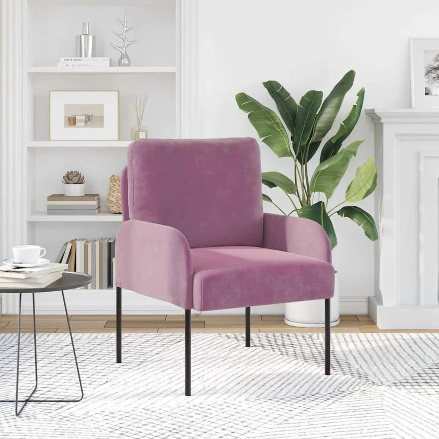 Canapés avec coussin 55cm Pourpre Contreplaqué - 3