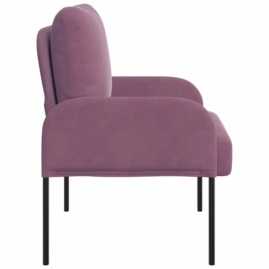 Canapés avec coussin 55cm Pourpre Contreplaqué - 5