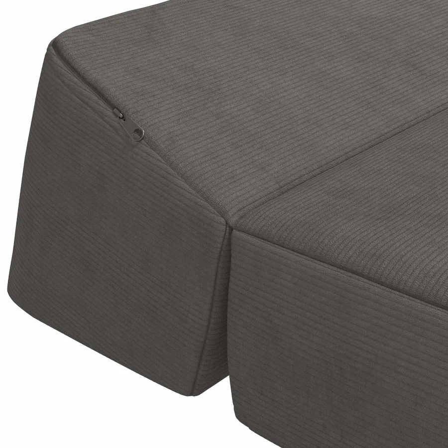 Canapé-lit pliable Gris foncé 60 x 70 x 41 cm Tissu - 6