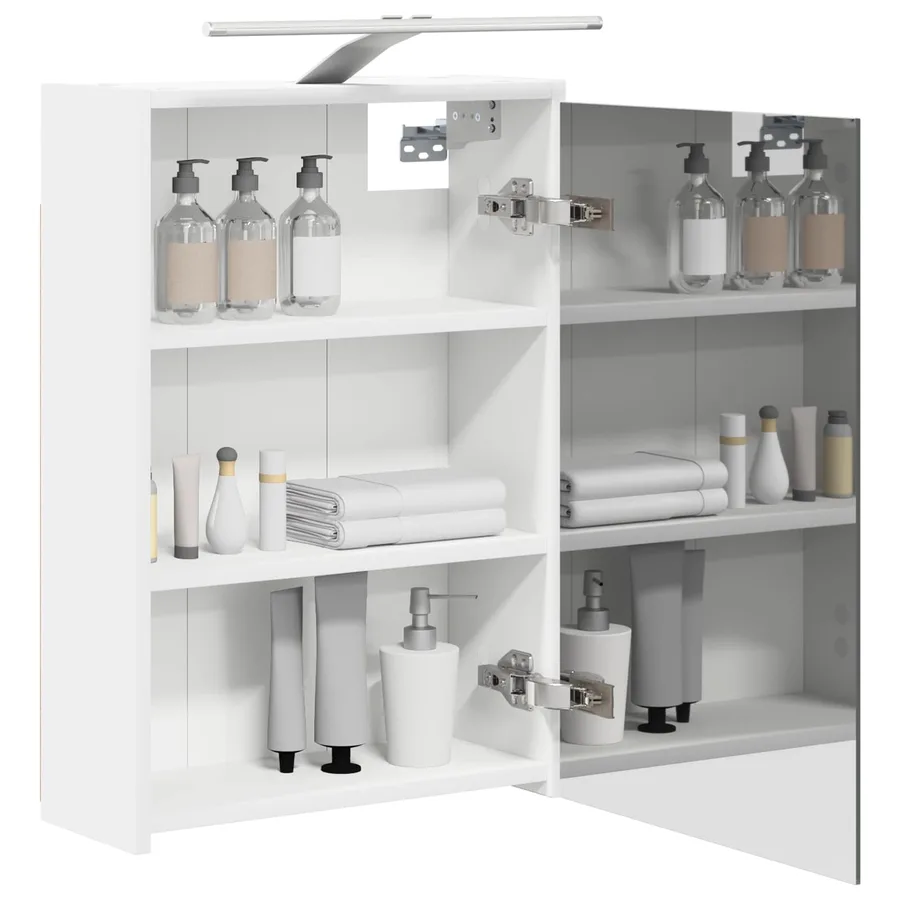 Armoire Miroir de Salle de Bain Blanc 43 x 16 x 62.5 cm - 3