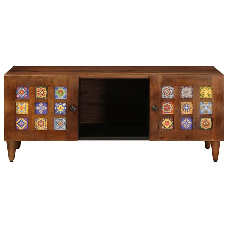 Table basse Marron 100 x 54 x 40 cm Bois de mangue massif - 4