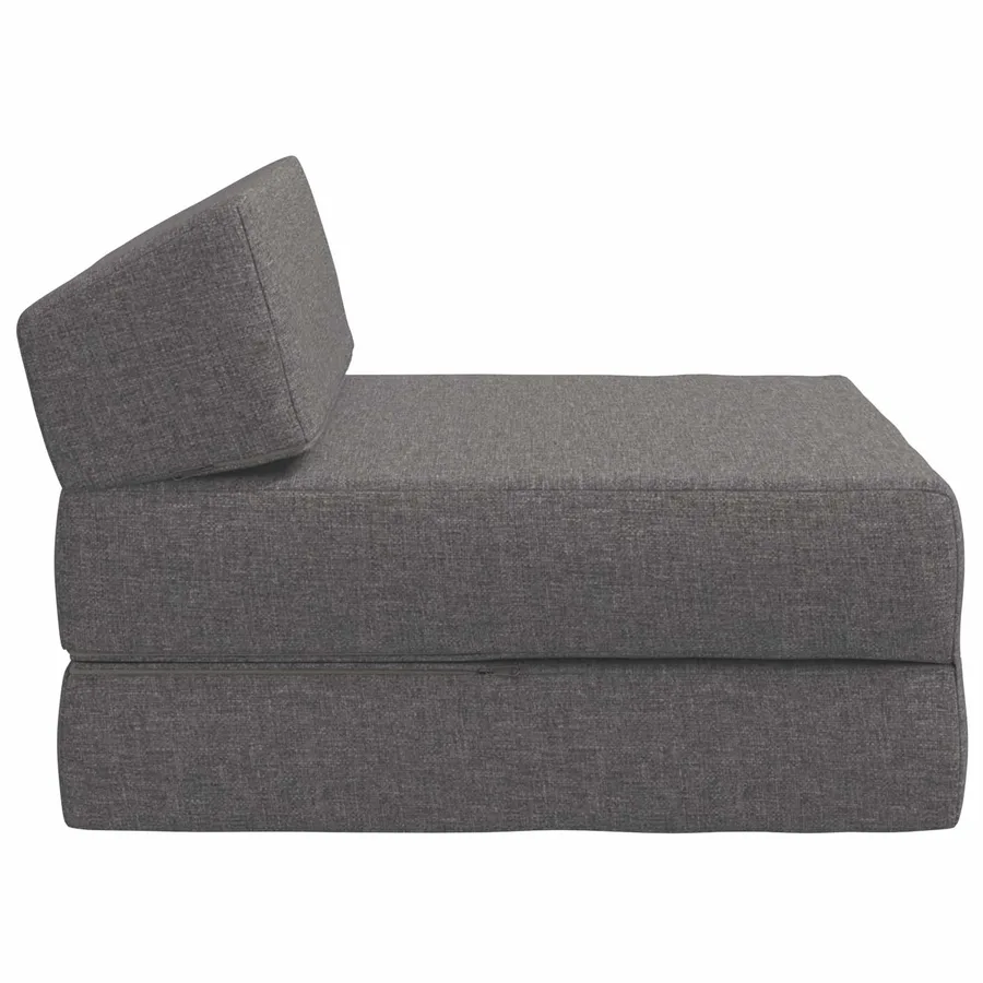 Canapé-lit pliable Gris clair 60 x 70 x 41 cm Tissu - 4