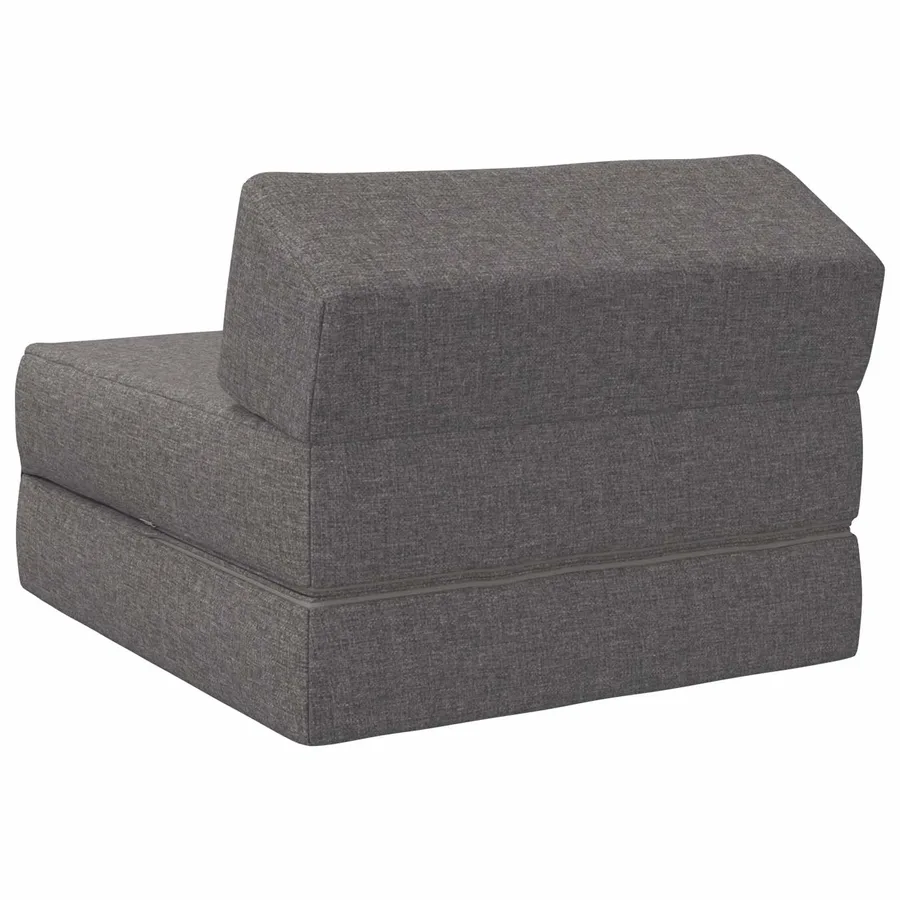 Canapé-lit pliable Gris clair 60 x 70 x 41 cm Tissu - 5