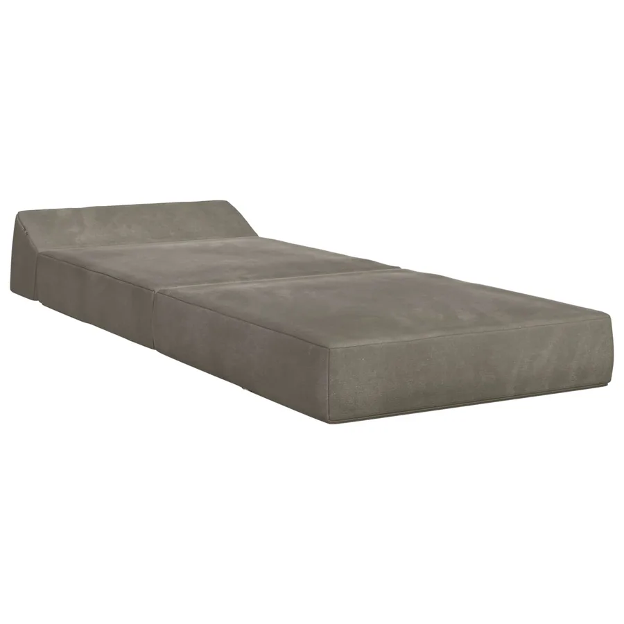 Canapé-lit pliable Gris clair 60 x 70 x 41 cm Tissu - 3