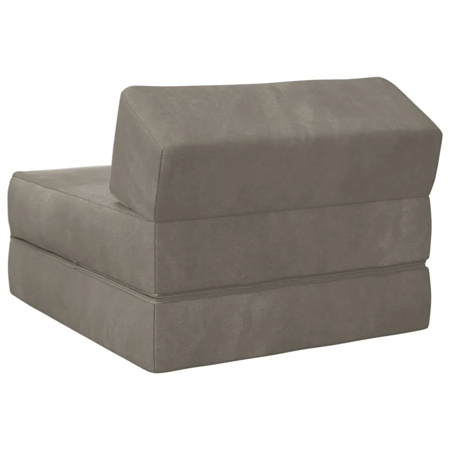 Canapé-lit pliable Gris clair 60 x 70 x 41 cm Tissu - 5