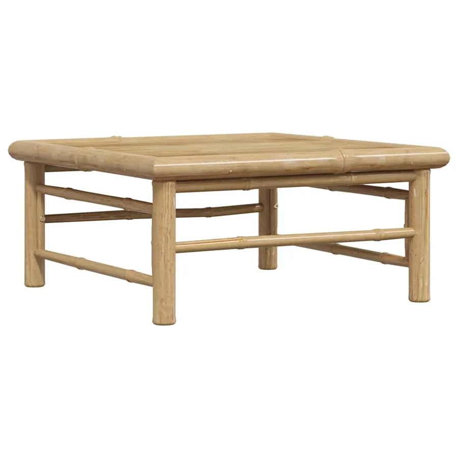 Table de jardin 65x65x30 cm Bambou - 2