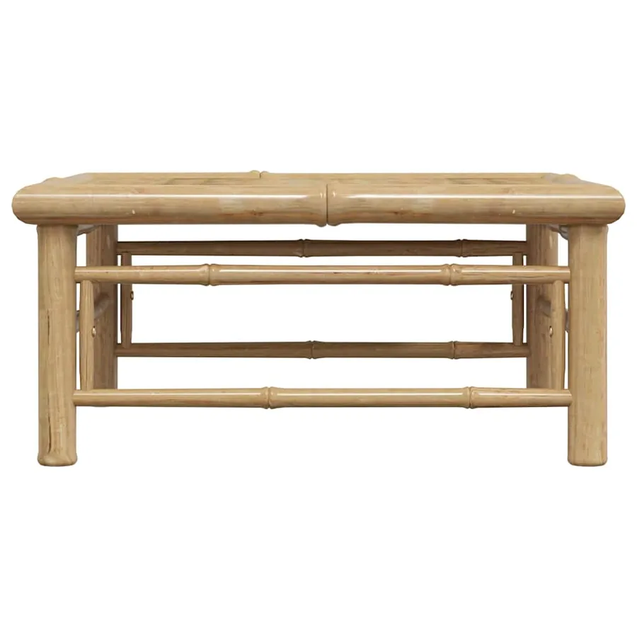 Table de jardin 65x65x30 cm Bambou - 6