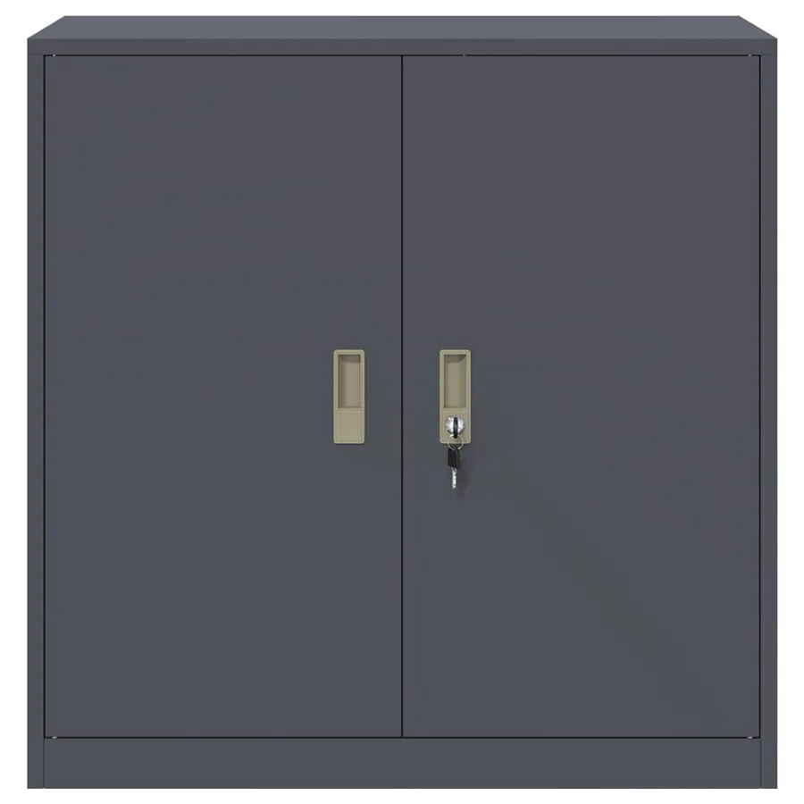 Armoire de rangement Anthracite 90 x 40 x 90 cm Acier - 6