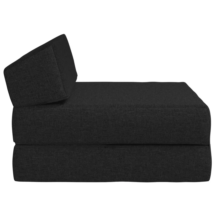 Canapé-lit pliable Noir 60 x 70 x 41 cm Tissu - 4