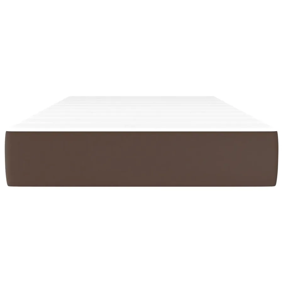 Pocket sprung bed mattress medium firmness Brown 90x200x20 cm - 3