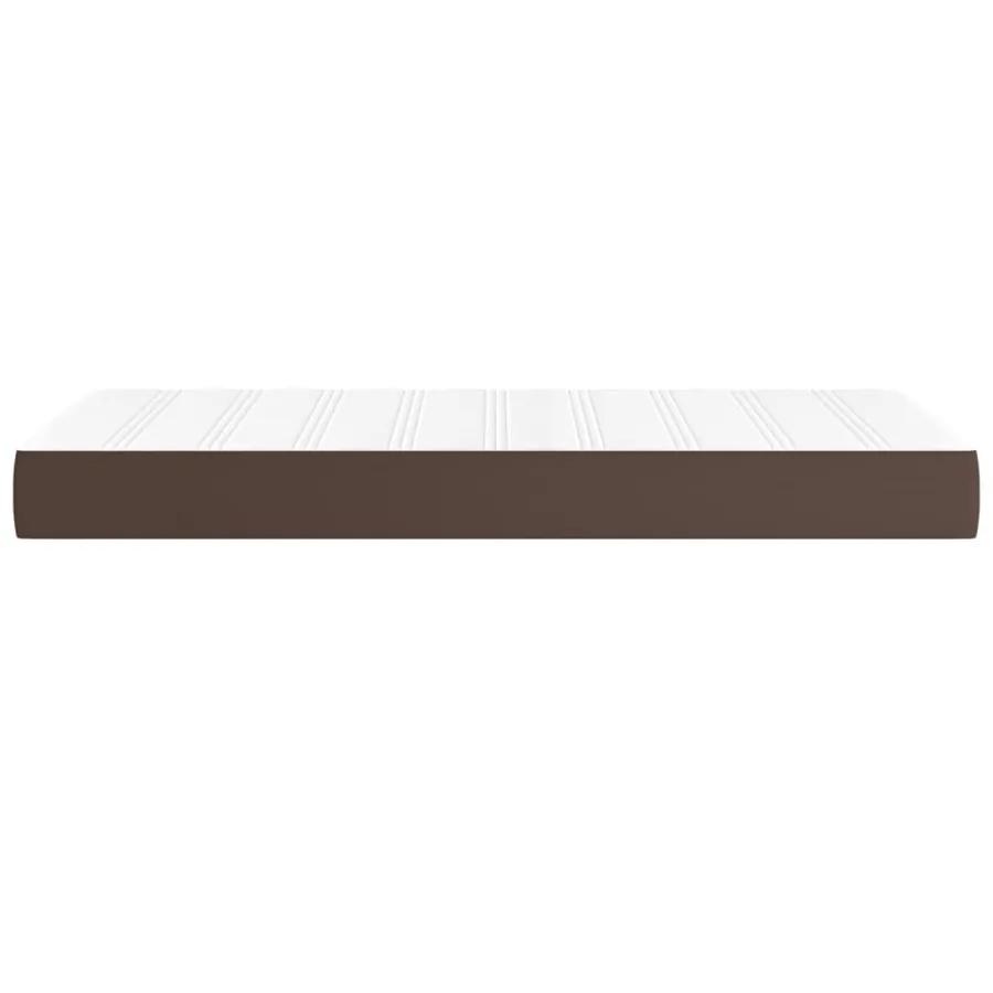 Pocket sprung bed mattress medium firmness Brown 90x200x20 cm - 4