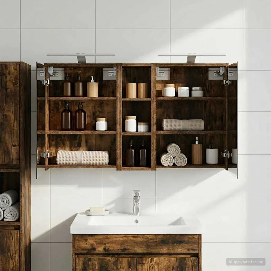 Ensemble de Meubles de Salle de Bain 3 pcs 106 x 16 x 62,5 cm