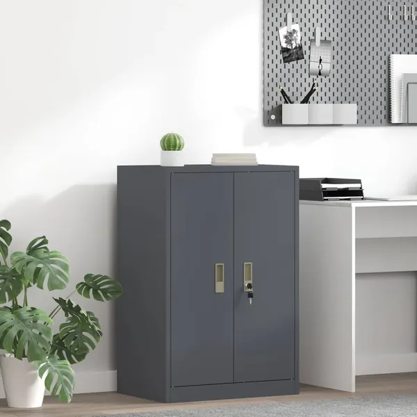 Armoire de rangement Anthracite 60 x 40 x 90 cm Acier