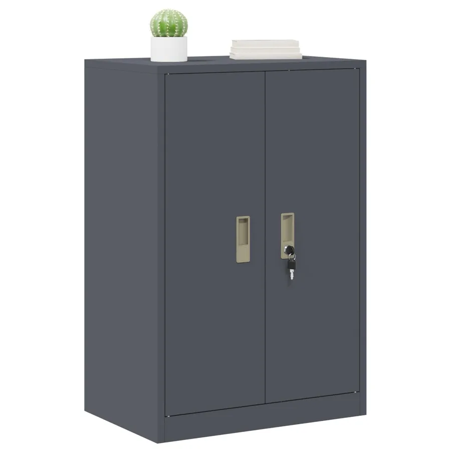 Armoire de rangement Anthracite 60 x 40 x 90 cm Acier - 3