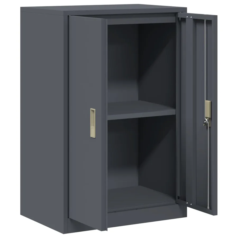 Armoire de rangement Anthracite 60 x 40 x 90 cm Acier - 5