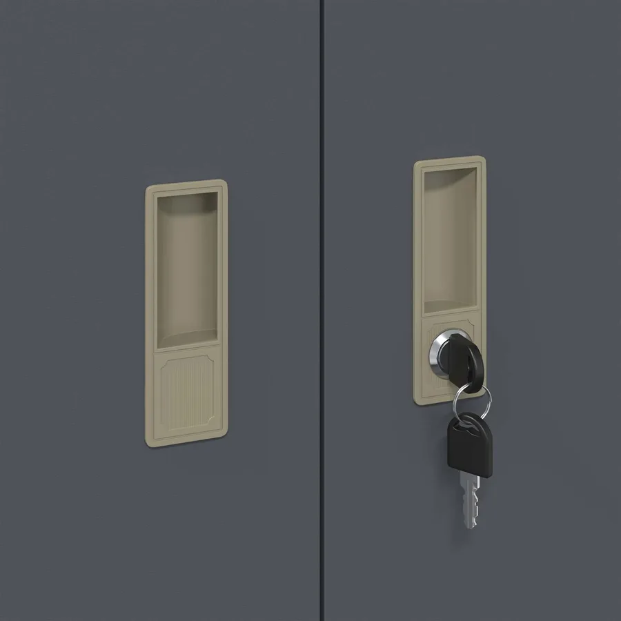 Armoire de rangement Anthracite 60 x 40 x 90 cm Acier - 9