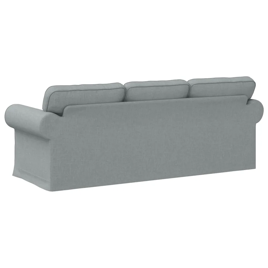 Canapé Gris clair 215 x 82 x 80 cm tissu - 6