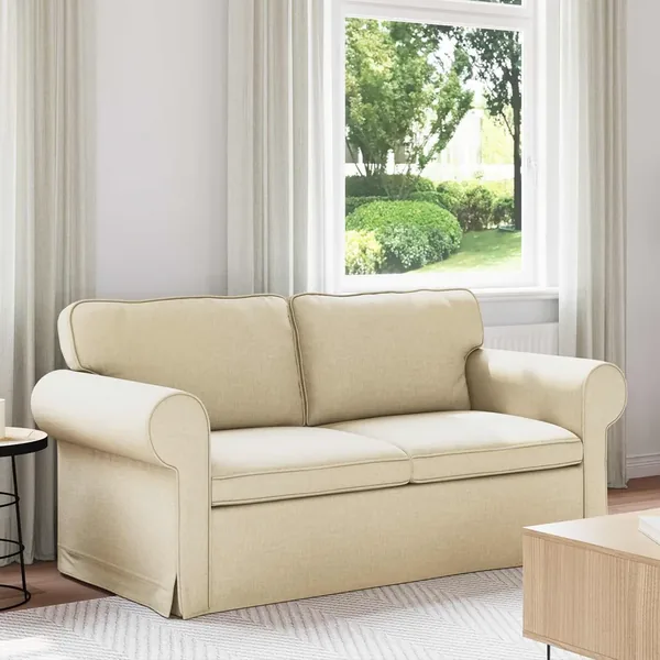 Canapé Crème 175 x 82 x 80 cm tissu