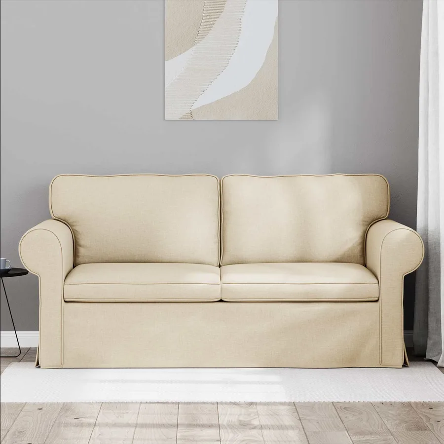 Canapé Crème 175 x 82 x 80 cm tissu - 3