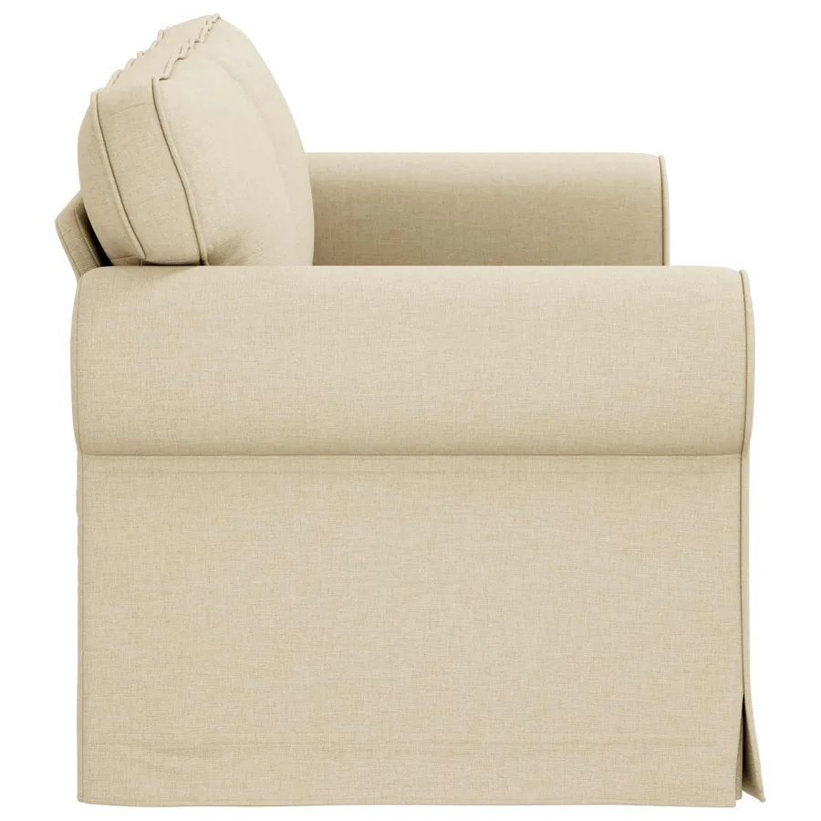 Canapé Crème 175 x 82 x 80 cm tissu - 5