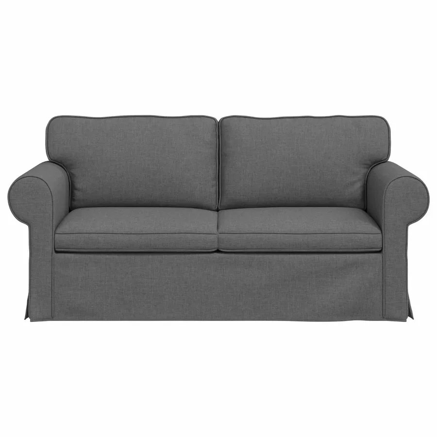 Canapé Gris foncé 175 x 82 x 80 cm tissu - 4