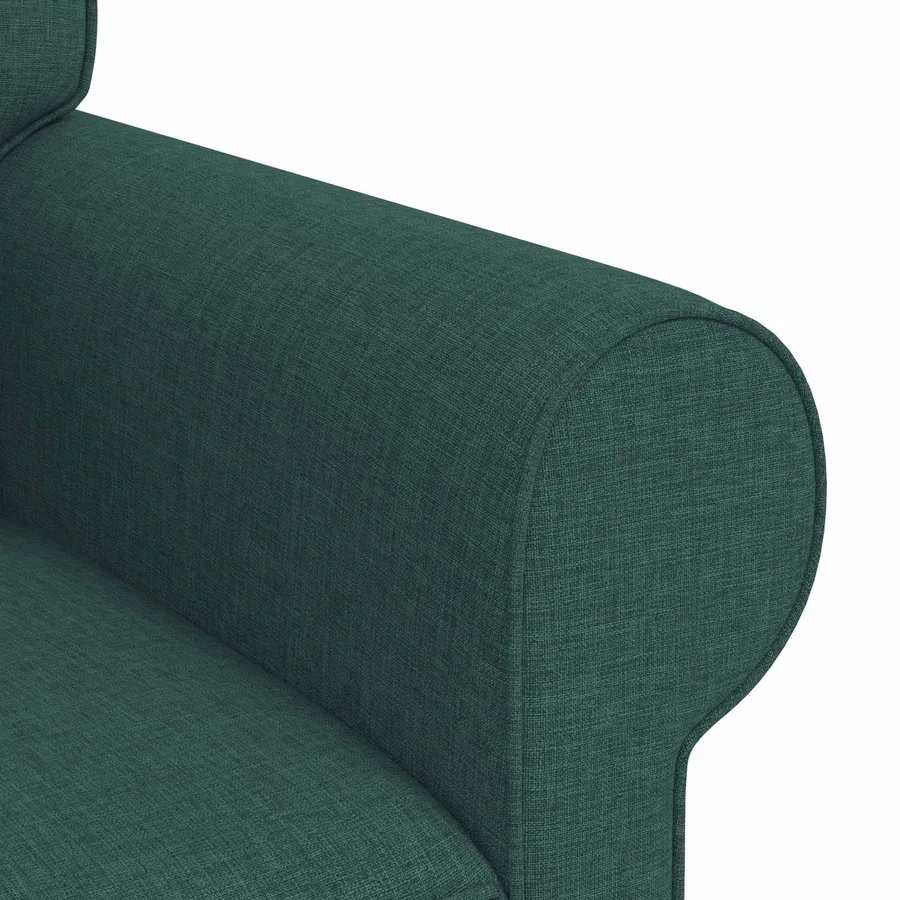 Ensemble de Canapés 2 pcs Vert foncé 175 x 82 x 80 cm tissu - 7